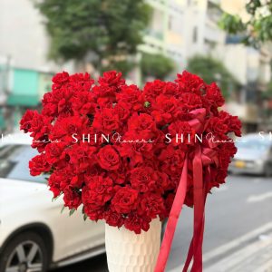 Lẵng Hoa Hoa hồng đỏ sang trọng H150