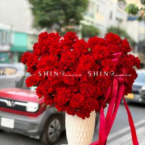 Lẵng Hoa Hoa hồng đỏ sang trọng H150