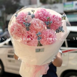 Hoa Bó 7 Mẫu Đơn Sarah Hồng S603