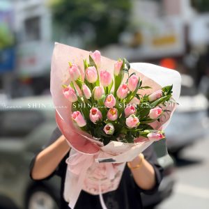 Bó Hoa 20 Tulip Hồng S632