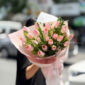 Bó Hoa 20 Tulip Hồng S632