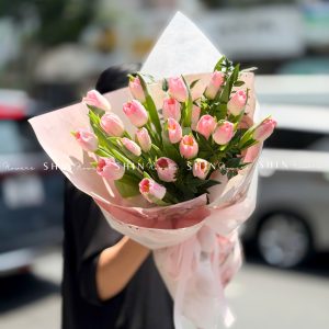 Bó Hoa 20 Tulip Hồng S632