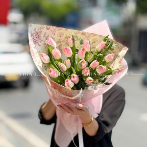 Bó Hoa 20 Tulip Hồng S632