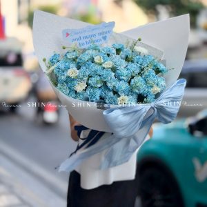 Bó Hoa Cẩm Chương Nhuộm xanh S622