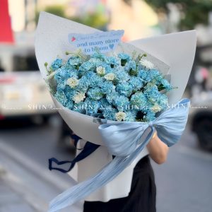 Bó Hoa Cẩm Chương Nhuộm xanh S622