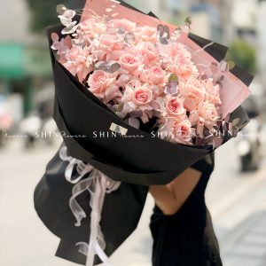 Bó 20 Hoa Hồng Nhập Ecuador Pink Ohara siêu khổng lồ H620