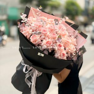 Bó 20 Hoa Hồng Nhập Ecuador Pink Ohara siêu khổng lồ H620