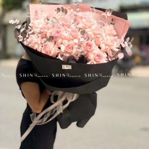 Bó 20 Hoa Hồng Nhập Ecuador Pink Ohara siêu khổng lồ H620