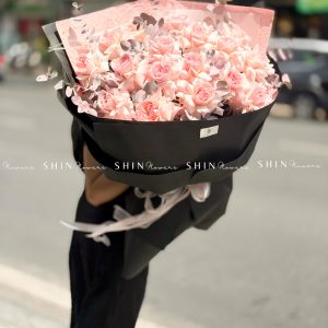 Bó 20 Hoa Hồng Nhập Ecuador Pink Ohara siêu khổng lồ H620