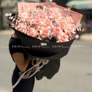 Bó 20 Hoa Hồng Nhập Ecuador Pink Ohara siêu khổng lồ H620