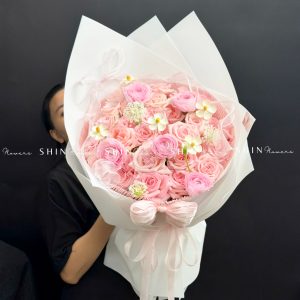 Bó Hoa hoa hồng Ohara Hồng mix Mao Lương S634