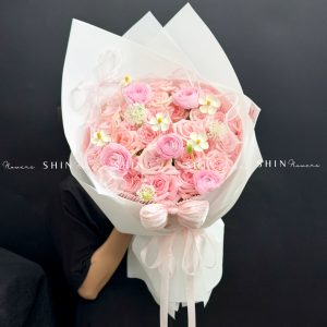 Bó Hoa hoa hồng Ohara Hồng mix Mao Lương S634