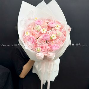 Bó Hoa hoa hồng Ohara Hồng mix Mao Lương S634