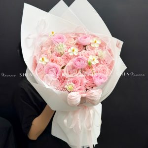 Bó Hoa hoa hồng Ohara Hồng mix Mao Lương S634