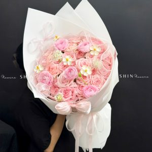 Bó Hoa hoa hồng Ohara Hồng mix Mao Lương S634