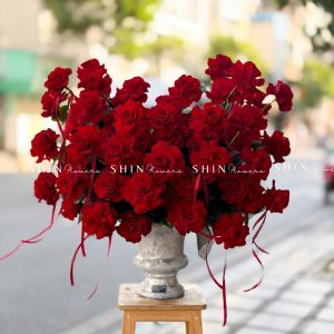 Lẵng Hoa 50 Hoa hồng đỏ Cao Nguyên sang trọng H152