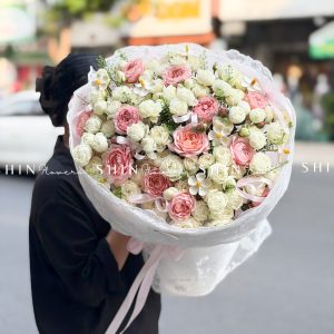 Bó hoa 50 Hoa Hồng Đỏ S670