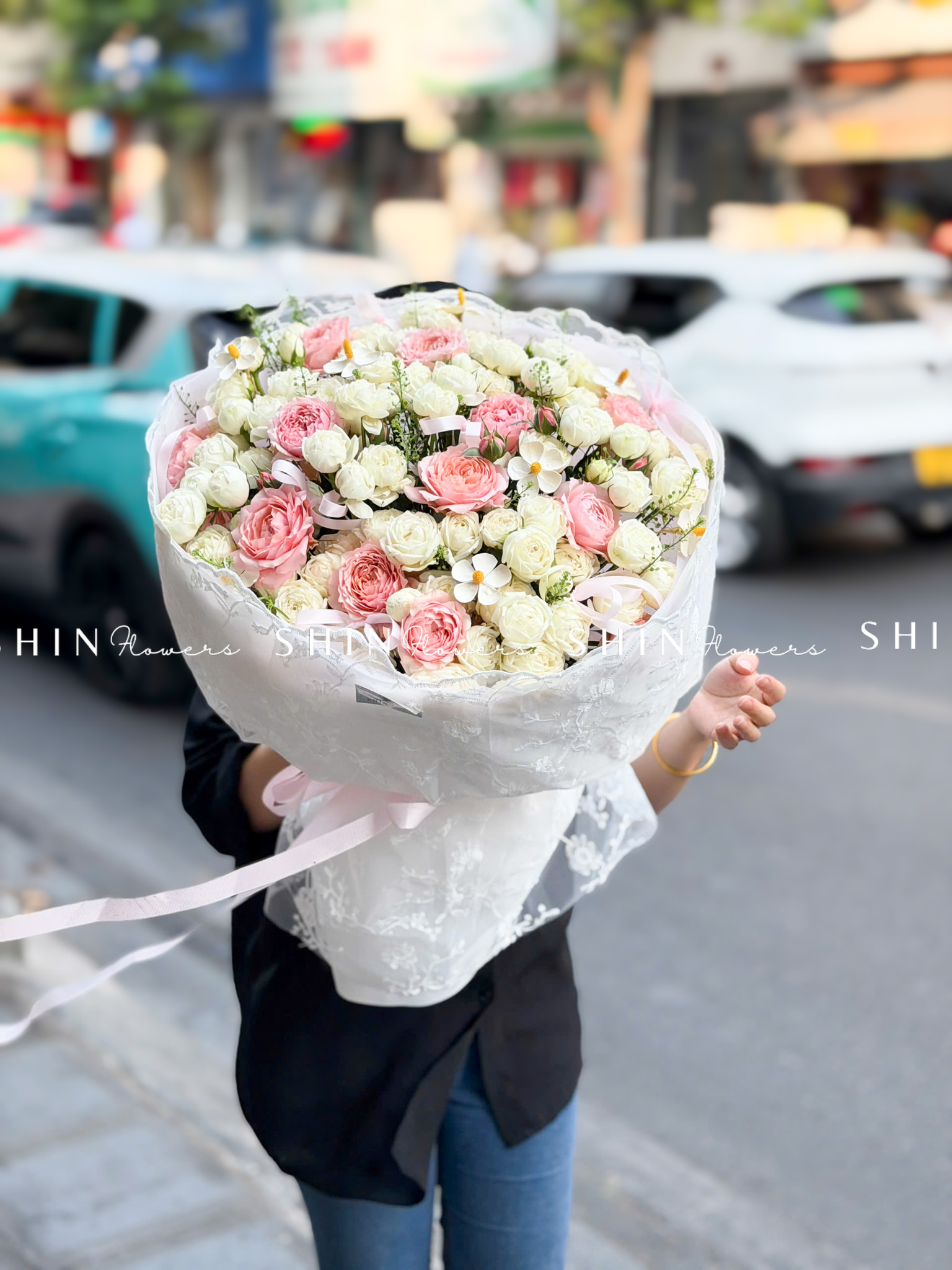 Bó hoa 50 Hoa Hồng Đỏ S670
