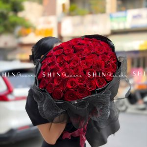 Bó hoa 50 Hoa Hồng Đỏ S670