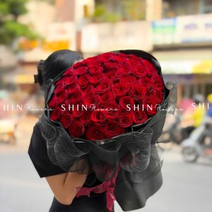 Bó hoa 50 Hoa Hồng Đỏ S670