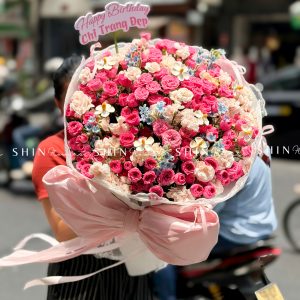 Bó Hoa Hồng Chùm Sophie Siêu To S646
