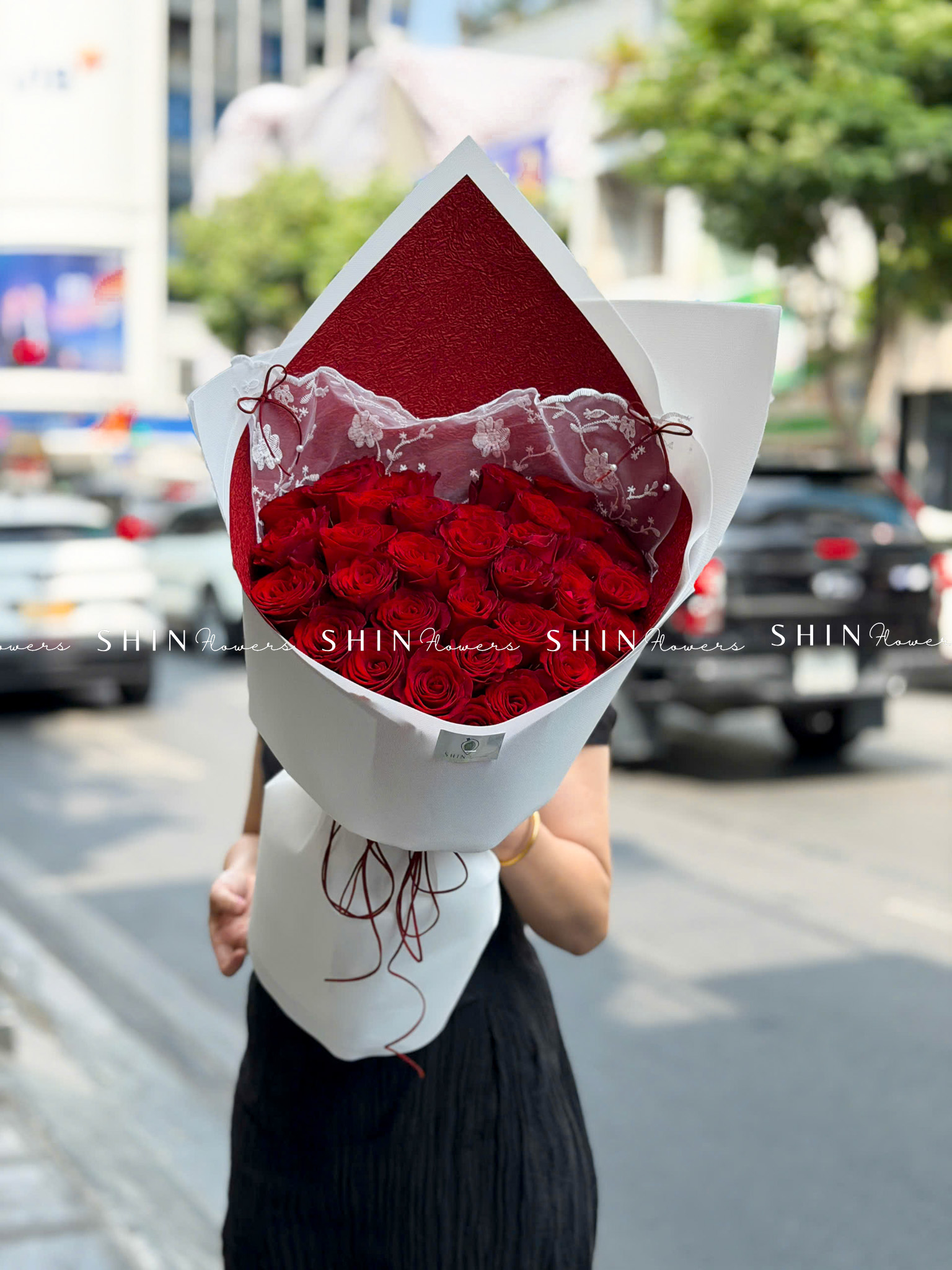 Bó 40 Hoa Hồng Đỏ S649
