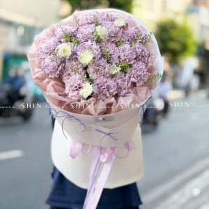 Hoa Bó Cẩm Chướng Tím S653