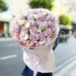Hoa Bó Cẩm Chướng Tím S653