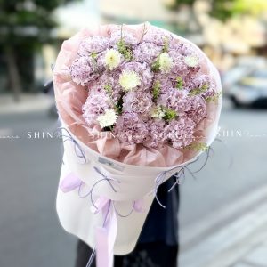 Hoa Bó Cẩm Chướng Tím S653Hoa Bó Cẩm Chướng Tím S653