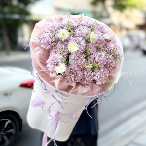 Hoa Bó Cẩm Chướng Tím S653