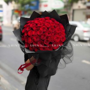 Bó hoa 50 Hoa Hồng Đỏ S667
