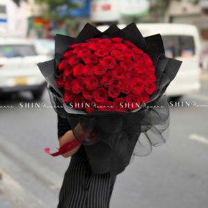 Bó hoa 50 Hoa Hồng Đỏ S667