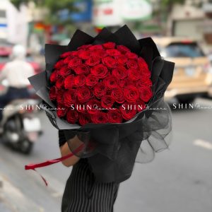 Bó hoa 50 Hoa Hồng Đỏ S667