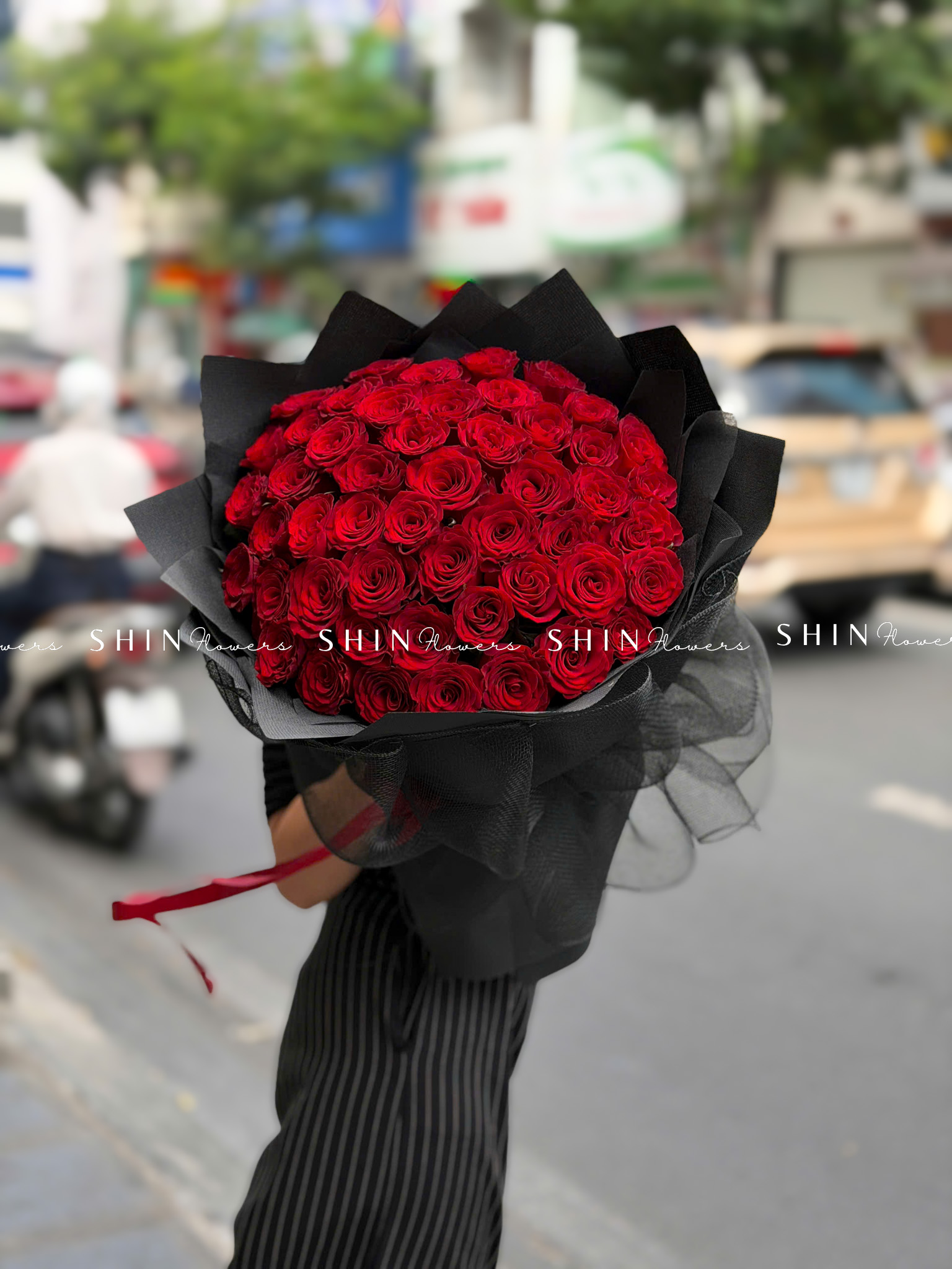 Bó hoa 50 Hoa Hồng Đỏ S667