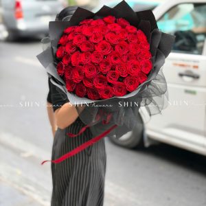 Bó hoa 50 Hoa Hồng Đỏ S667