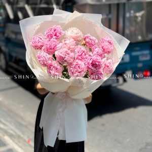 Hoa Bó 16 Mẫu Đơn Sarah Hồng S662