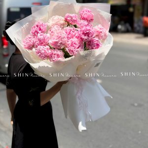 Hoa Bó 16 Mẫu Đơn Sarah Hồng S662