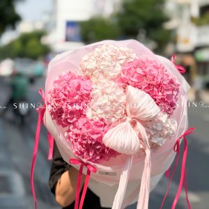 Hoa Bó 6 Cẩm Tú Cầu Hồng S660
