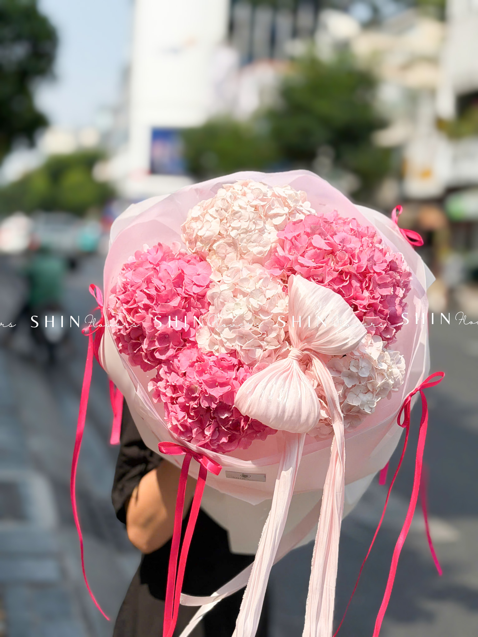 Hoa Bó 6 Cẩm Tú Cầu Hồng S660