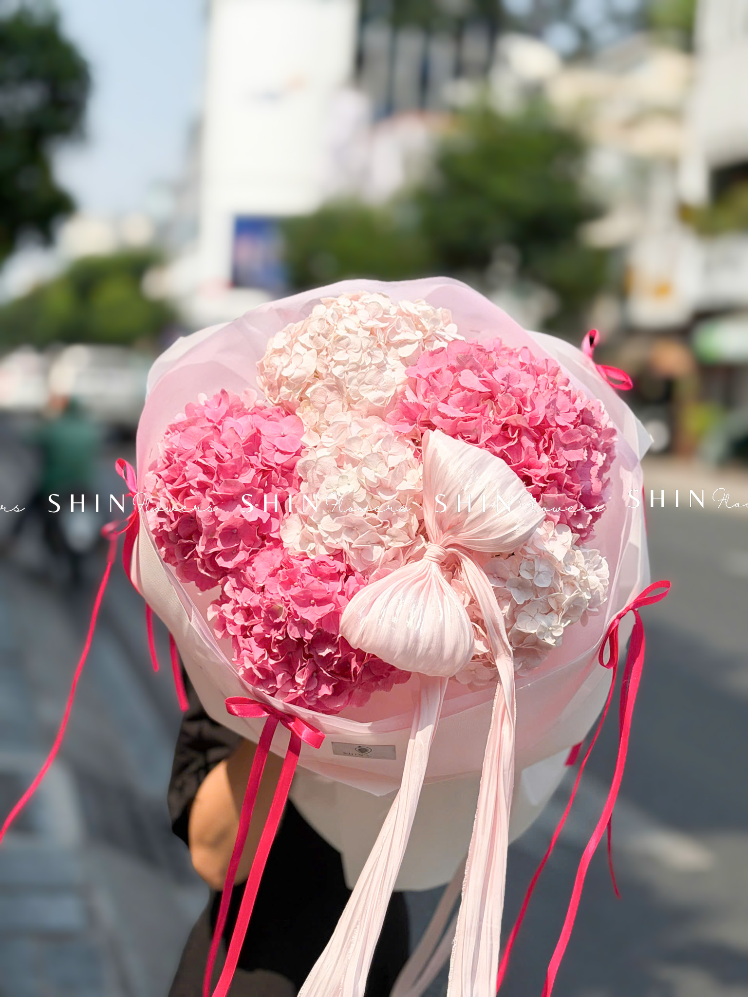 Hoa Bó 6 Cẩm Tú Cầu Hồng S660