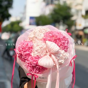 Hoa Bó 6 Cẩm Tú Cầu Hồng S660