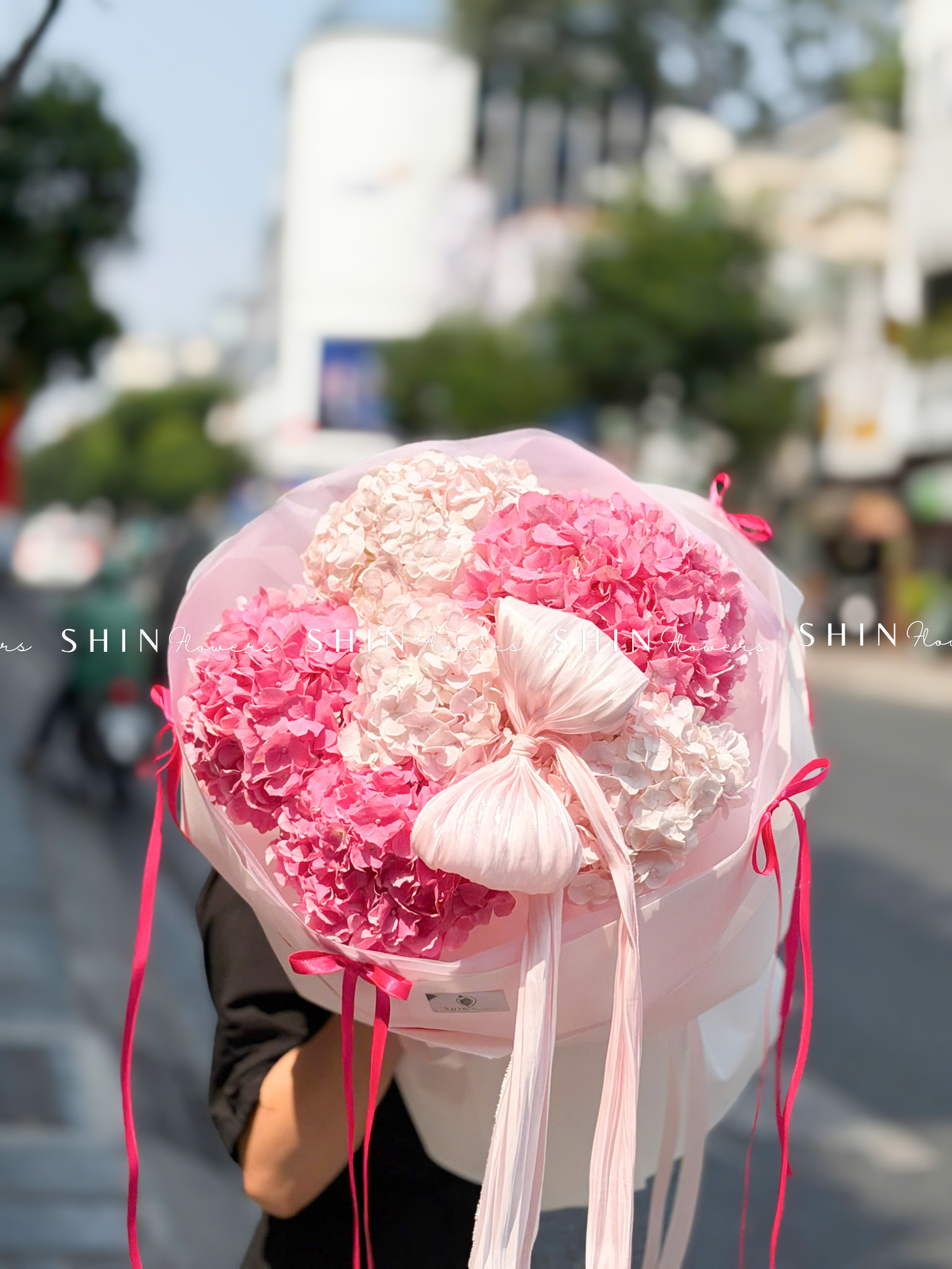 Hoa Bó 6 Cẩm Tú Cầu Hồng S660