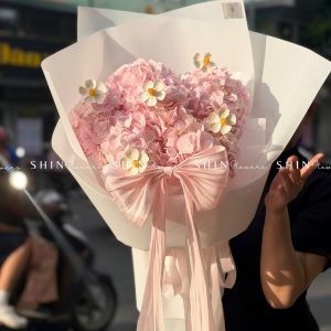 Hoa Bó 6 Cẩm Tú Cầu Hồng S677