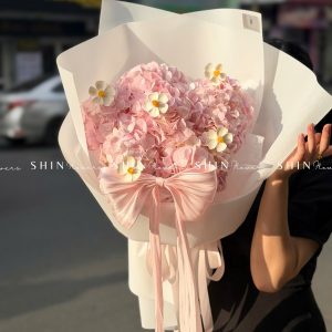 Hoa Bó 6 Cẩm Tú Cầu Hồng S677