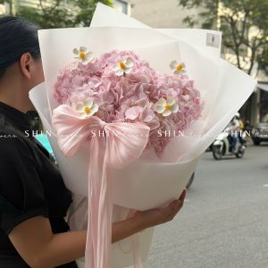 Hoa Bó 6 Cẩm Tú Cầu Hồng S677