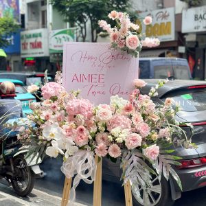 Kệ Hoa Khai Trương - Kệ Welcome - Bảng Chào Mừng K13