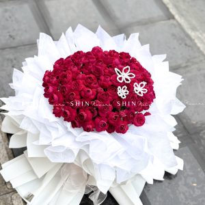 Bó Hoa Hồng chùm Red Piano - Red Lace S697