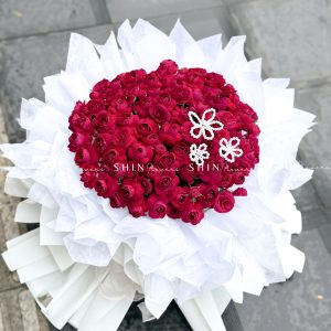 Bó Hoa Hồng chùm Red Piano - Red Lace S697
