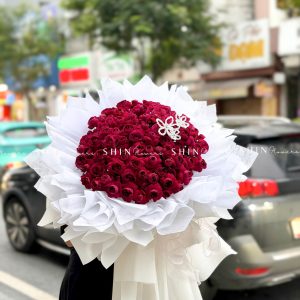 Bó Hoa Hồng chùm Red Piano - Red Lace S697