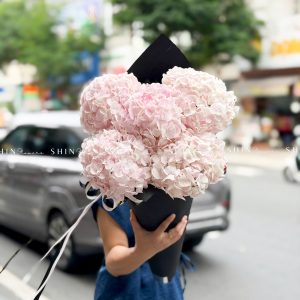 Kem hoa ốc quế Hoa Cẩm Tú Cầu Hồng S686